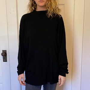 Black oversized sweater